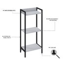 Ver imagem 5 de Estante para Livros Industrial 3 Prateleiras 104cmx45cm Active Yescasa