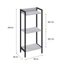 Ver imagem 4 de Estante de Livros Industrial Aço 45CMX104CM 3 Prateleiras Active Yescasa