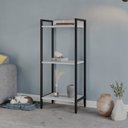 Ver imagem 1 de Estante de Livros Industrial Aço 45CMX104CM 3 Prateleiras Active Yescasa