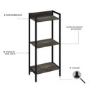 Ver imagem 5 de Estante para Livros Industrial 3 Prateleiras 104cmx45cm Active Yescasa