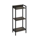 Ver imagem 3 de Estante de Livros Industrial Aço 45CMX104CM 3 Prateleiras Active Yescasa Marrom/Carvalho Dark