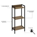 Ver imagem 5 de Estante para Livros Industrial 3 Prateleiras 104cmx45cm Active Yescasa