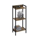 Ver imagem 2 de Estante de Livros Industrial Aço 45CMX104CM 3 Prateleiras Active Yescasa Marrom