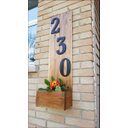 Ver imagem 2 de Número Residencial Kit 4 Und em Acm com Dupla Face 3m Preto