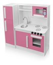 Ver imagem 2 de Cozinha Infantil Brinquedo Educativo Completa com Armário Fogão Pia e Geladeira:rosa