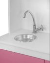 Ver mais imagens de Cozinha Infantil Brinquedo Educativo Completa com Armário Fogão Pia e Geladeira:rosa