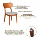 Ver imagem 7 de Kit 4 Cadeiras Madeira Maciça Multilaminada e Estofada Letícia Yescasa