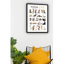 Ver imagem 2 de Quadro Decorativo Yoga Gatos - 70x50cm:moldura Branca