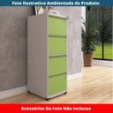 Ver imagem 6 de Armário de Arquivo de Aço Pandin 4 Gavetas Gavetas Cinza/verde Miró
