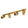 Luminária Trilho Teto 4 Spots Direcionáveis Sala Dourado - 1