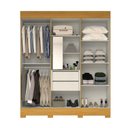 Ver imagem 2 de Guarda Roupa Casal 6 Portas 2 Gavetas Lisianto Espresso Móveis