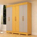 Ver imagem 1 de Guarda Roupa Casal 6 Portas 2 Gavetas Lisianto Espresso Móveis