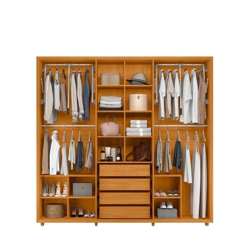 Guarda Roupa Casal Miró Cinamomo - Madetec | MadeiraMadeira