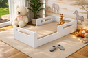 Ver imagem 4 de Cama Infantil para Quarto de Criança Solteiro Baixa em Mdf com Colchão