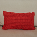 Ver imagem 2 de Almofada em Tricot Coral Entrelace Retangular:Completa