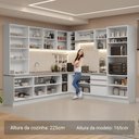 Ver imagem 6 de Armário de Cozinha Completa 549cm Branco Glamy Madesa 01