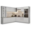 Ver imagem 3 de Armário de Cozinha Completa 549cm Branco Glamy Madesa 01
