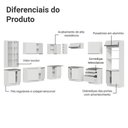 Ver imagem 5 de Armário de Cozinha Completa 549cm Branco Glamy Madesa 01