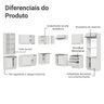 Armário de Cozinha Completa 549cm Branco Glamy Madesa 01 - 5