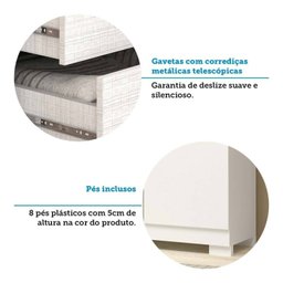 Guarda Roupa Casal 243,90cm 6 Portas 100% Mdf Buganvílea Espresso Móveis - 8