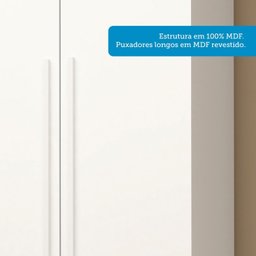 Guarda Roupa Casal 243,90cm 6 Portas 100% Mdf Buganvílea Espresso Móveis - 5
