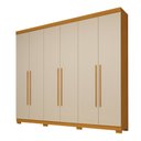 Ver imagem 2 de Guarda Roupa Casal 243,90cm 6 Portas 100% Mdf Buganvílea Espresso Móveis