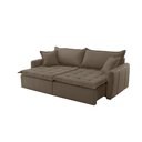 Ver imagem 2 de Sofá Cama Veludo em Madeira Eucalipto 200cm Braço 20cm Arizona Meu Sofá Online