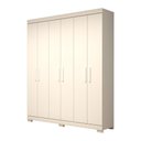 Ver imagem 2 de Guarda-roupa Casal 164,10cm 6 Portas 2 Gavetas 100% Mdf Papoulas Espresso Móveis