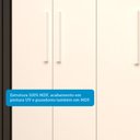 Ver imagem 5 de Guarda-Roupa Casal 6 Portas 2 Gavetas 100% MDF 164cm Papoulas Espresso Móveis Branco
