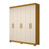 Guarda-roupa Casal 164,10cm 6 Portas 2 Gavetas 100% Mdf Papoulas Espresso Móveis - 2
