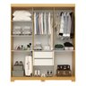 Guarda-roupa Casal 164,10cm 6 Portas 2 Gavetas 100% Mdf Papoulas Espresso Móveis - 3
