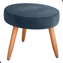 Ver imagem 5 de Conjunto Poltronas e Puff Anari Veludo Azul