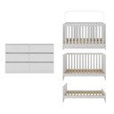 Ver imagem 7 de Quarto de Bebê com Berço Americano 3 em 1 e Cômoda 6 Gavetas Multimóveis MP4870 Branco