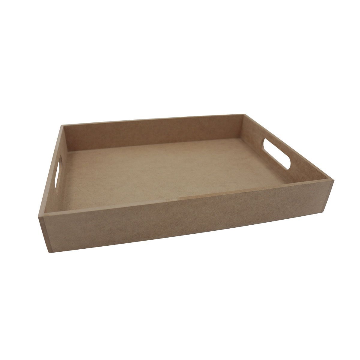 Bandeja Café Decoração Madeira Mdf Grande 40x30cm Multiuso:marrom