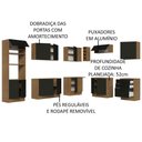 Ver mais imagens de Cozinha Completa 479001 Com Armário E Balcão Rustic/Preto