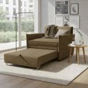 Ver imagem 4 de Poltrona-Cama Monica Retratil Macia Quarto Visita Sala Suede:Cappuccino/Suede