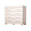 Ver imagem 3 de Cômoda 8 Gavetas 100% MDF Lantana 112cm Espresso Móveis Branco