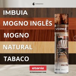 Spray Verniz Etaniz 400ml Imbuia - 3