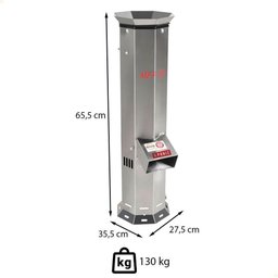 Moinho de Farinha de Pão G.paniz Mfp-80 em Inox 80 Kg Bivolt Monofásico - 3