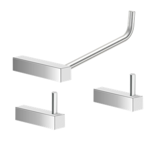 Kit de Acessórios para Banheiro Alto Brilho 3 Peças 2020tr Grego Metal