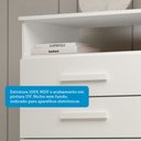 Ver imagem 5 de Cômoda 1 Porta 5 Gavetas 100% MDF 95cm Nemésia Espresso Móveis Branco