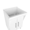 Ver imagem 3 de Tanque de Lavar Roupas 40 litros com Gabinete 2 Portas Multimóveis CR10063 Branco