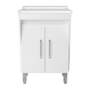 Ver imagem 6 de Tanque de Lavar Roupas 40 litros com Gabinete 2 Portas Multimóveis CR10063 Branco