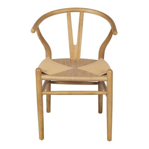 Cadeira para Sala de Jantar Wishbone Bege Yescasa