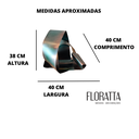 Ver imagem 2 de Decoração Escultura De Mesa Abstrata em Aço Cor Verde Floresta Exclusiva no Brasil Aparador Para Sal