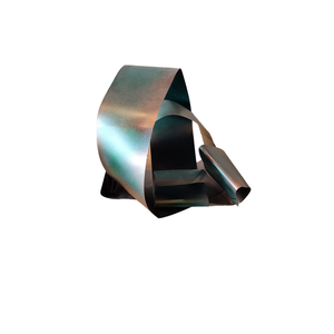 Decoração Escultura De Mesa Abstrata em Aço Cor Verde Floresta Exclusiva no Brasil Aparador Para Sal