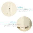 Ver imagem 6 de Armário Multiuso 60cm 2 Portas com Chave Astilbe Espresso Móveis