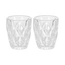 Ver imagem 1 de Jogo de Copos de Vidro Diamond Transparente 270ml 2 Peças - Lyor