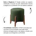 Ver imagem 5 de Kit 2 Puff Decorativo para Sala Redondo Luxo Viena Suede Verde