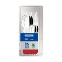 Ver imagem 5 de Faqueiro Tramontina Leme com Lâminas em Aço Inox e Cabos de Polipropileno Vermelho 12 Peças Tramonti